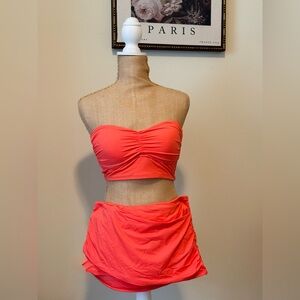 La Blanca Vibrant Coral Swimwear Set from Boston Proper, Size 6 New!